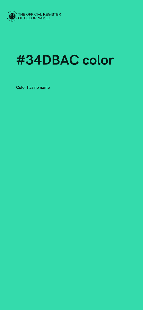 #34DBAC color image