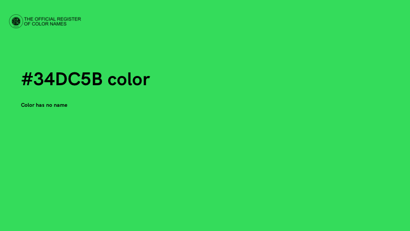 #34DC5B color image