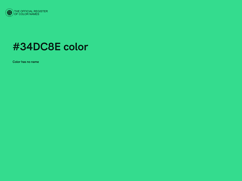#34DC8E color image
