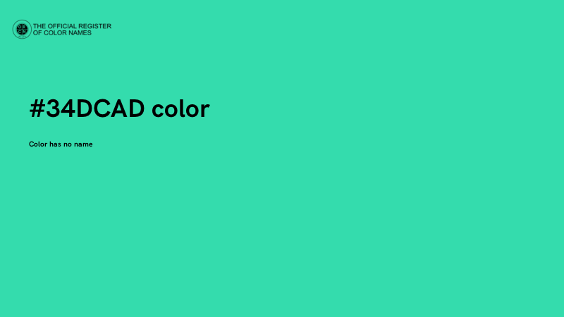 #34DCAD color image