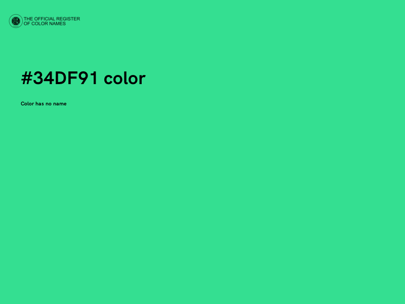 #34DF91 color image
