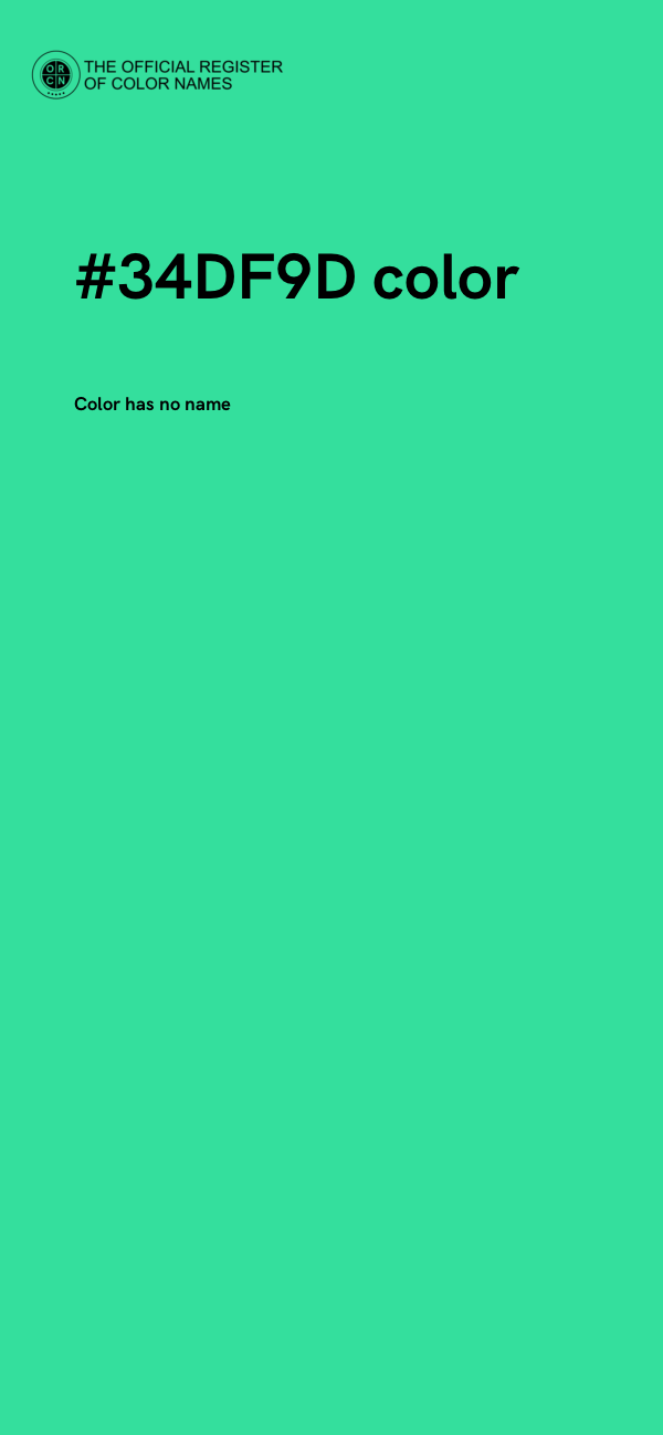 #34DF9D color image