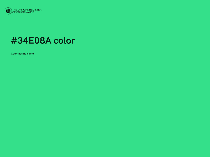 #34E08A color image