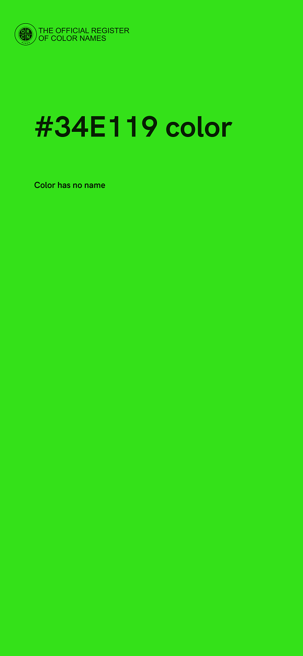 #34E119 color image