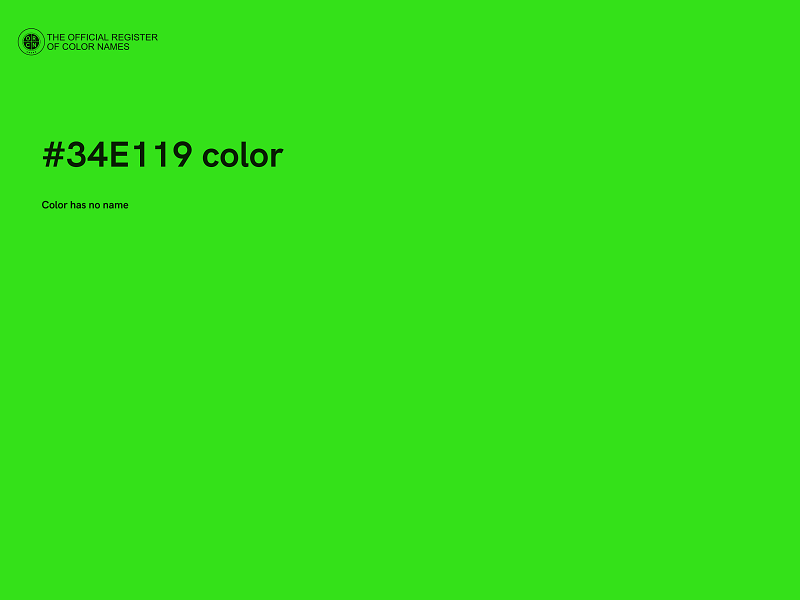 #34E119 color image