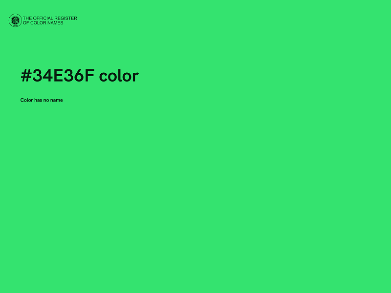 #34E36F color image