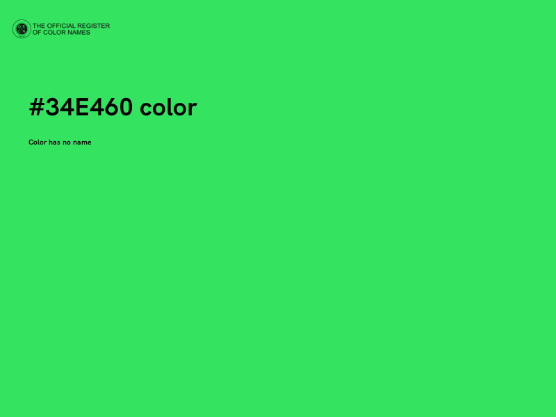 #34E460 color image