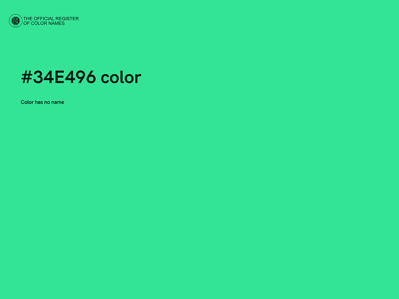 #34E496 color image