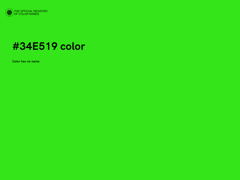 #34E519 color image