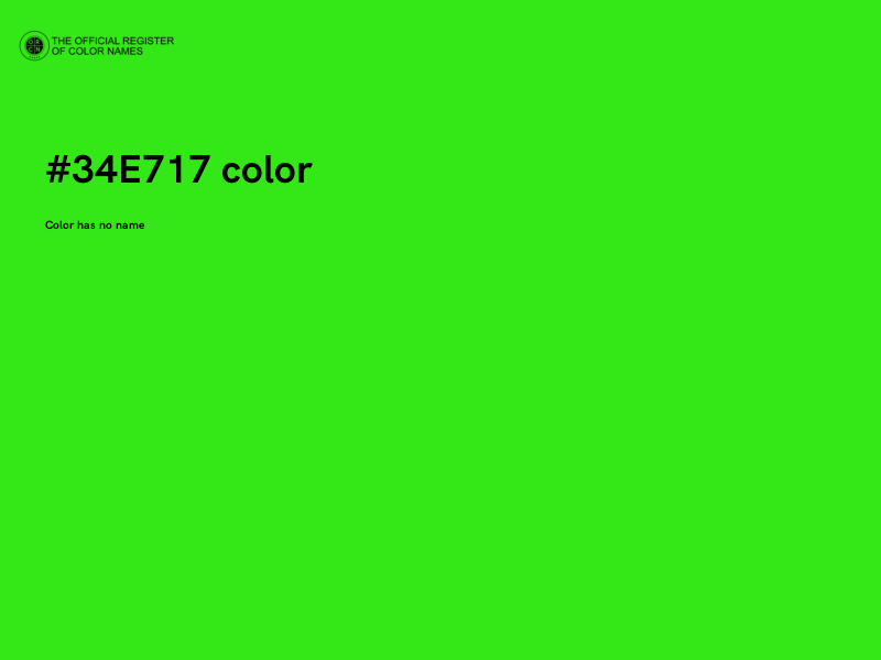 #34E717 color image