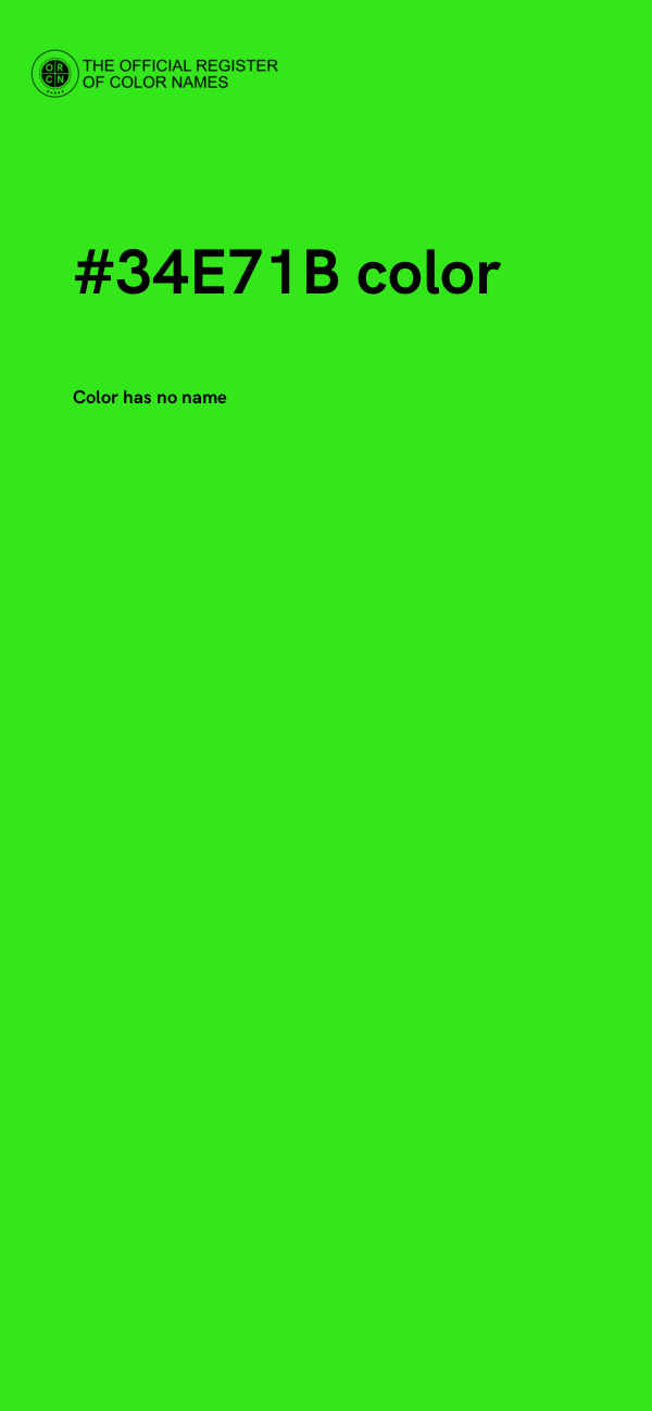 #34E71B color image