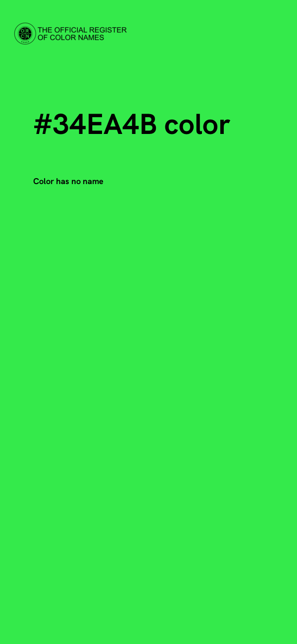 #34EA4B color image
