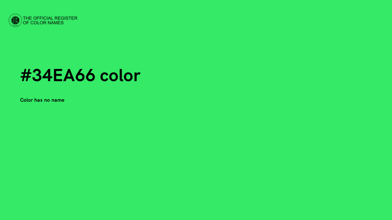 #34EA66 color image