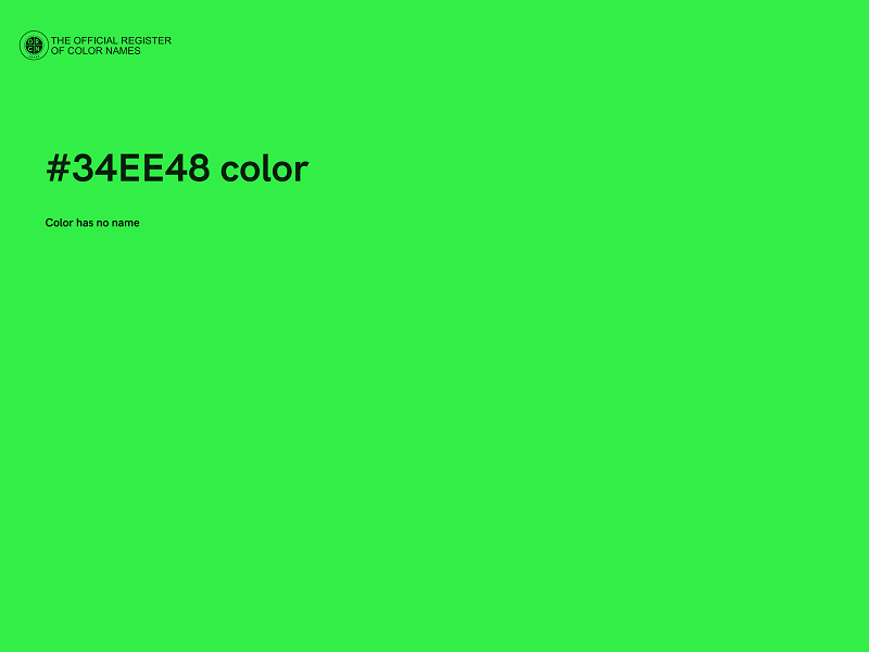 #34EE48 color image