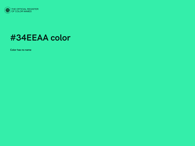 #34EEAA color image