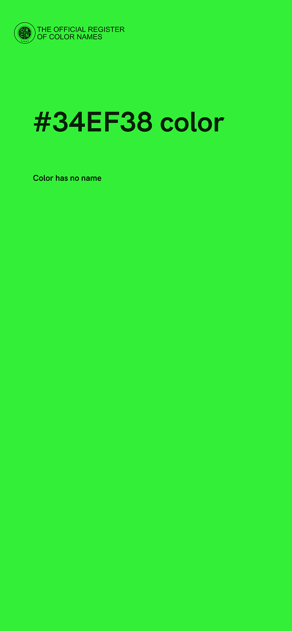 #34EF38 color image