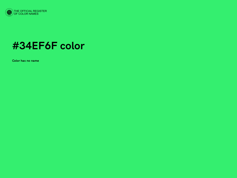 #34EF6F color image