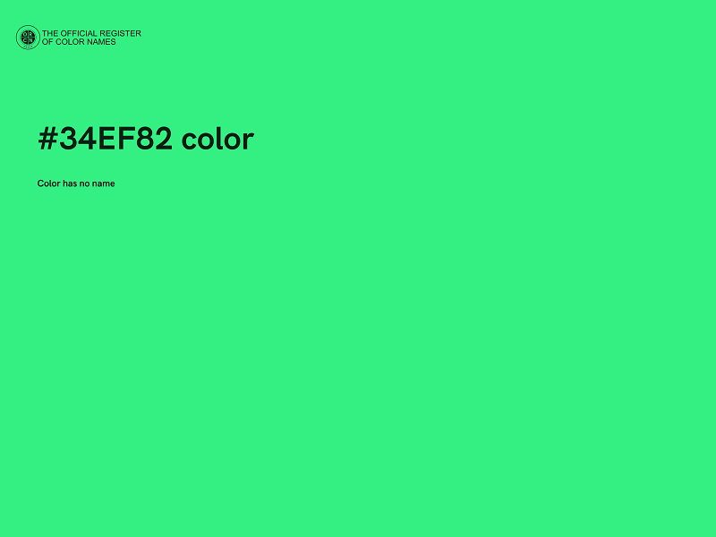 #34EF82 color image
