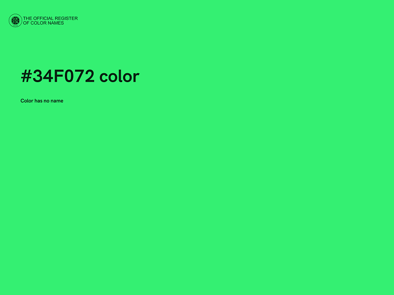#34F072 color image