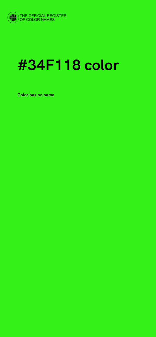 #34F118 color image