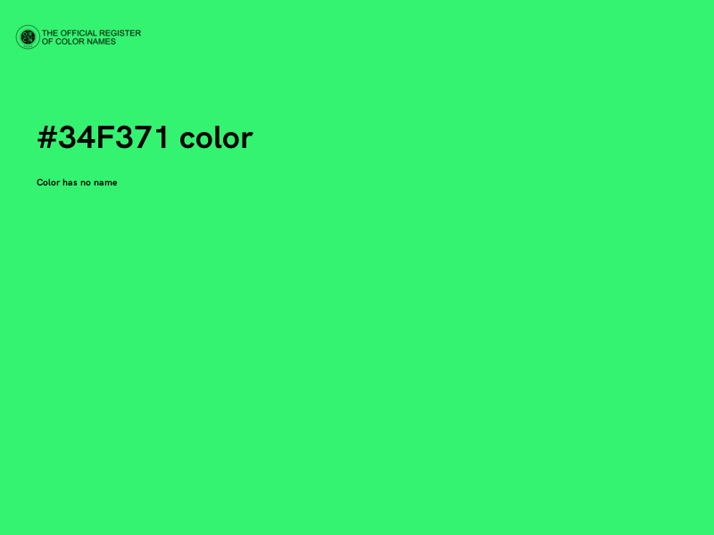 #34F371 color image
