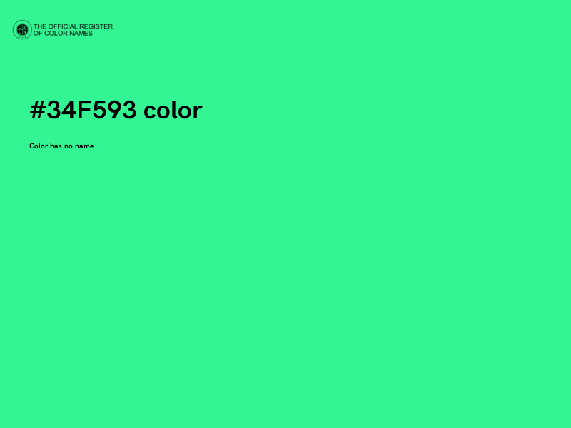 #34F593 color image
