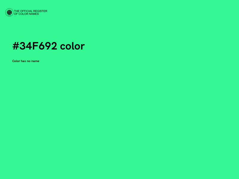 #34F692 color image