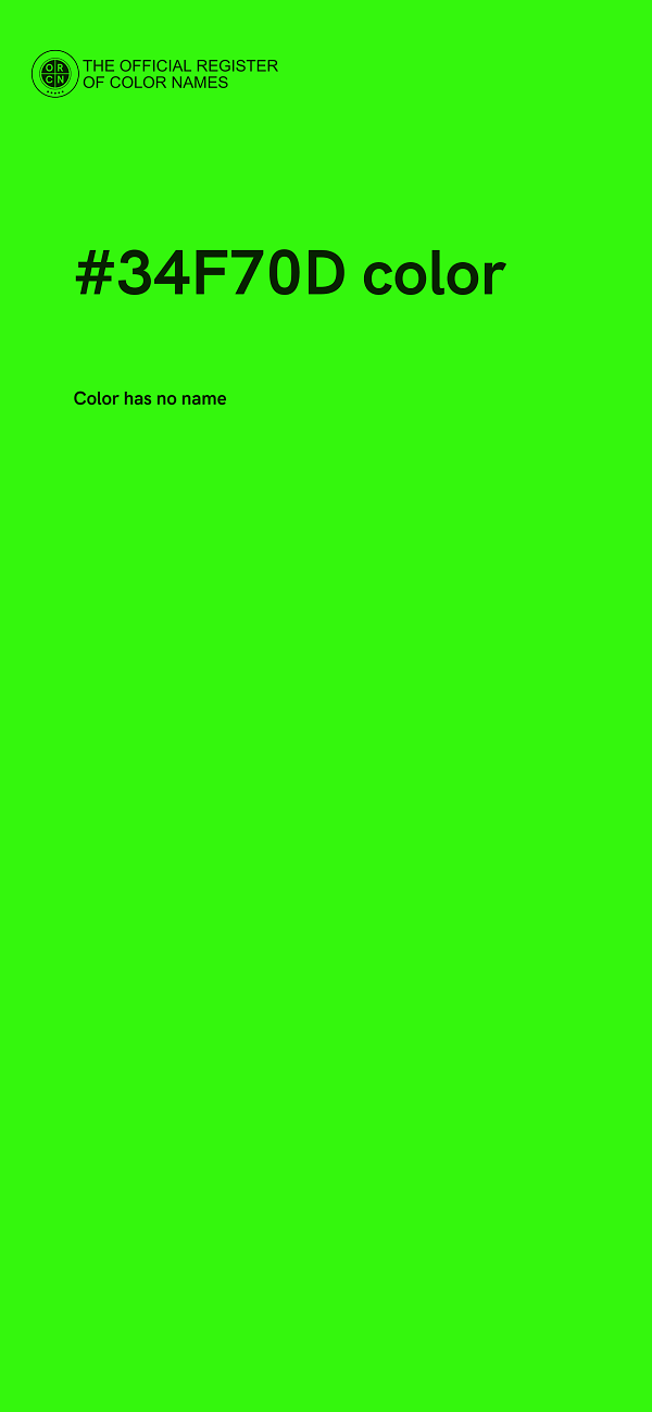 #34F70D color image