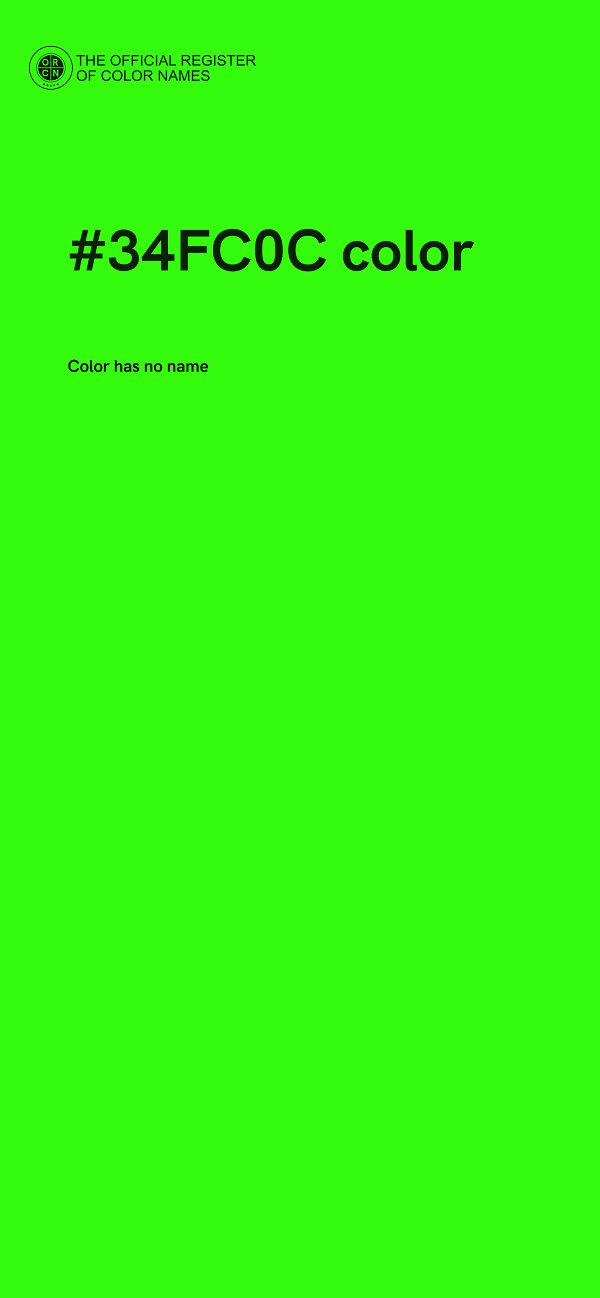#34FC0C color image