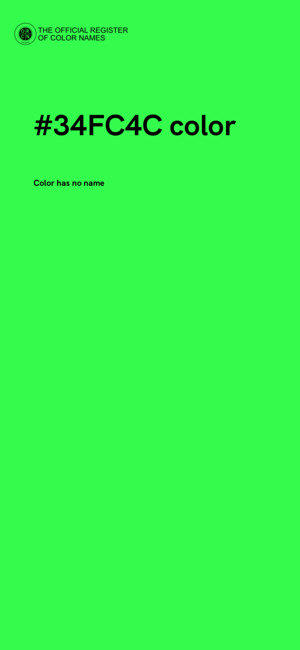 #34FC4C color image