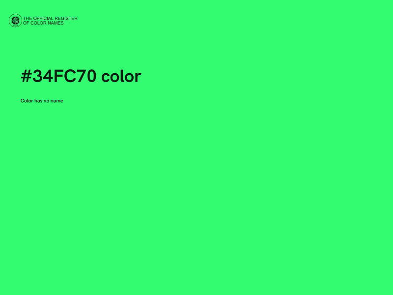 #34FC70 color image