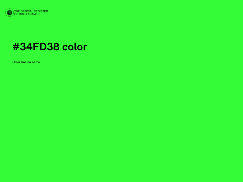 #34FD38 color image