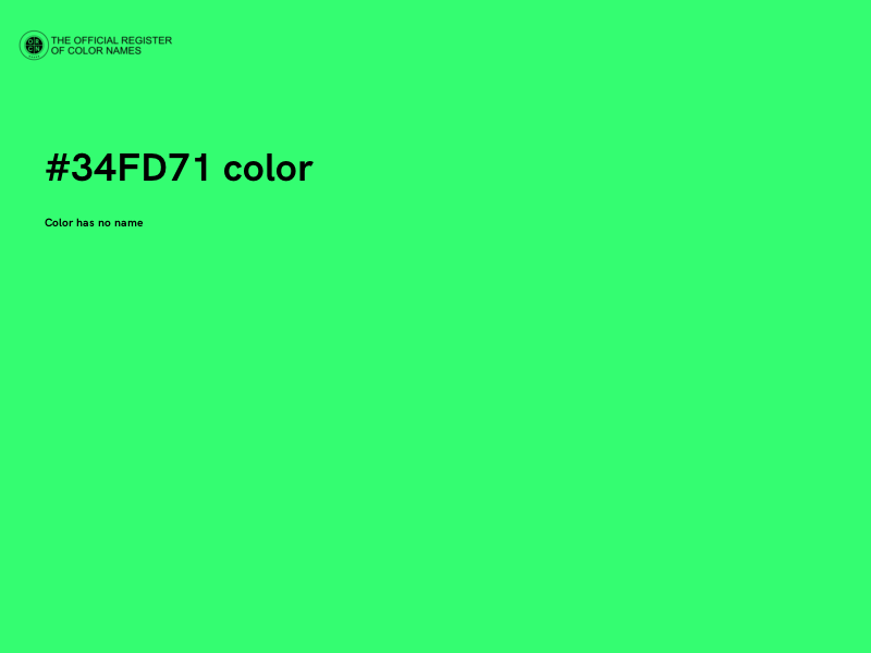 #34FD71 color image