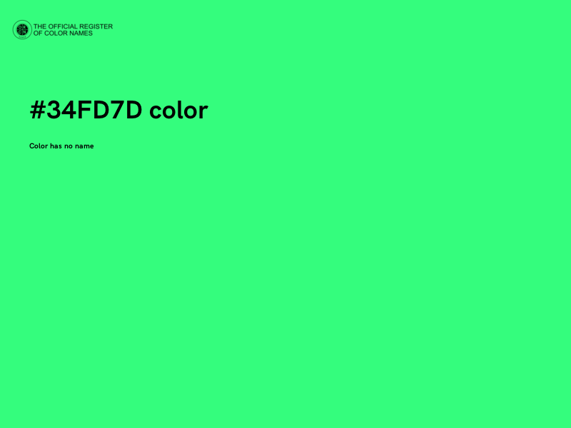 #34FD7D color image