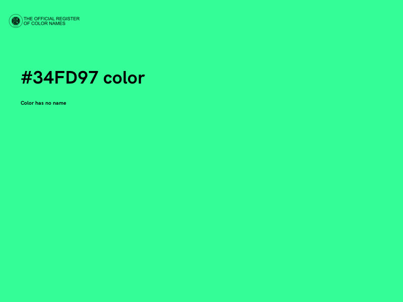 #34FD97 color image