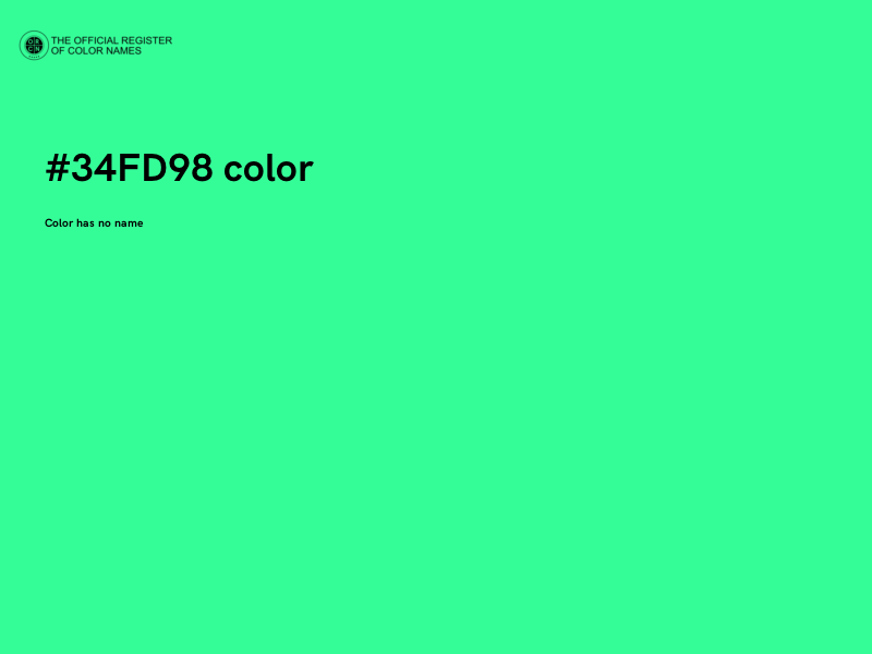 #34FD98 color image
