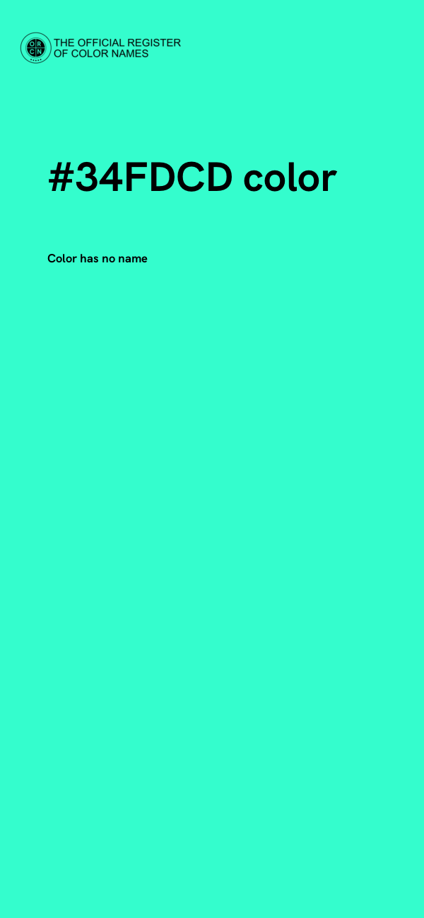 #34FDCD color image
