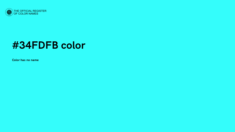 #34FDFB color image