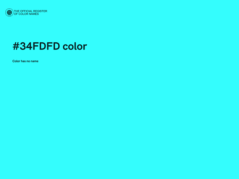 #34FDFD color image