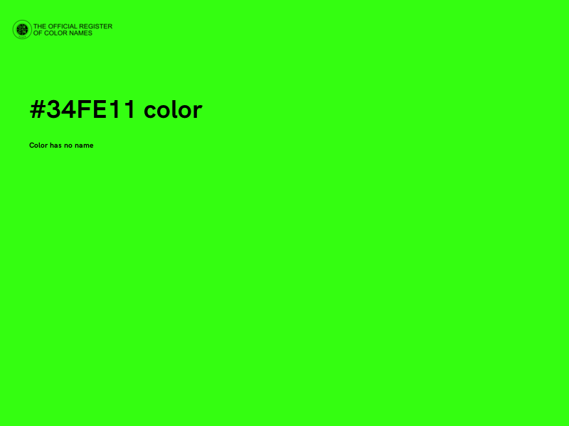 #34FE11 color image