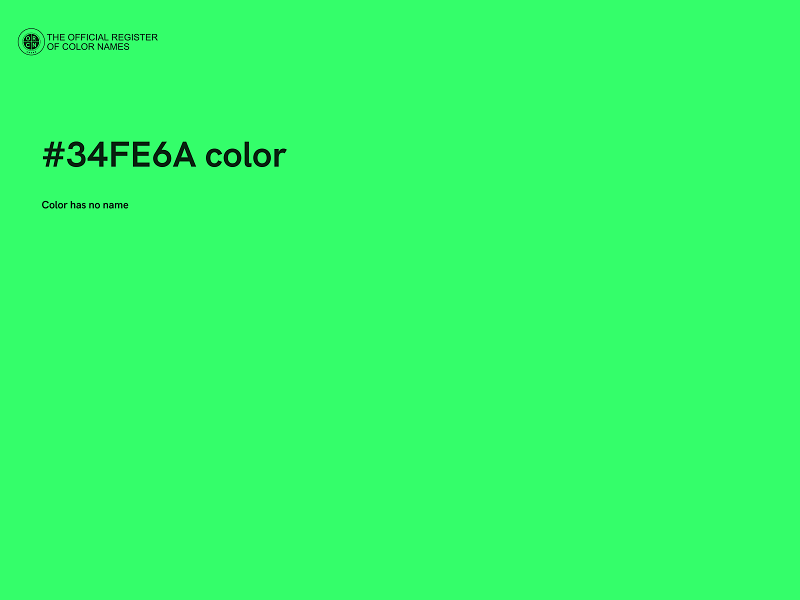 #34FE6A color image