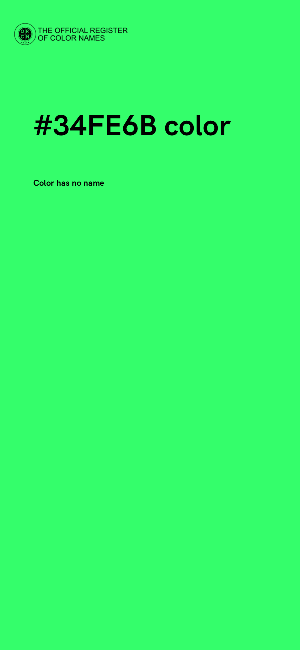 #34FE6B color image