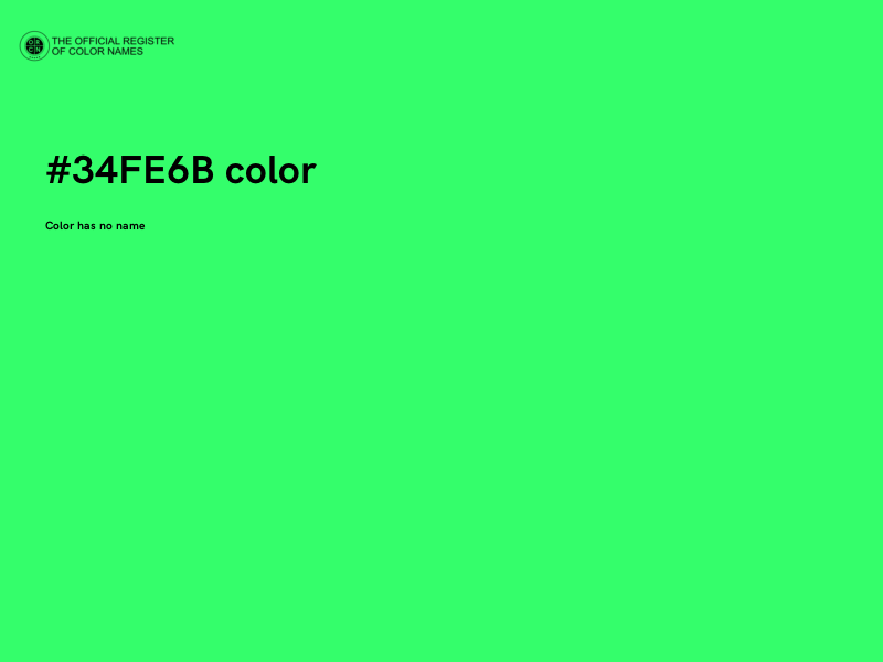 #34FE6B color image