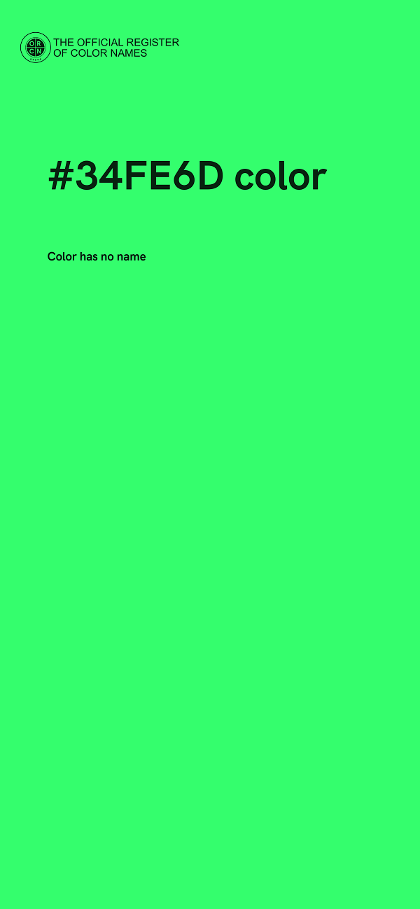 #34FE6D color image