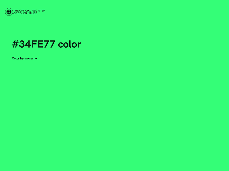 #34FE77 color image