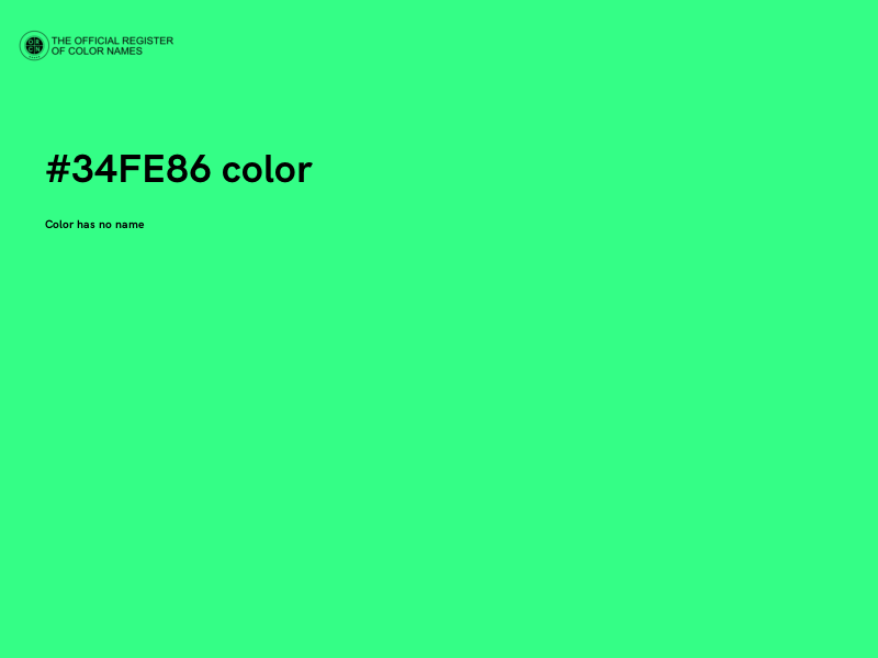 #34FE86 color image
