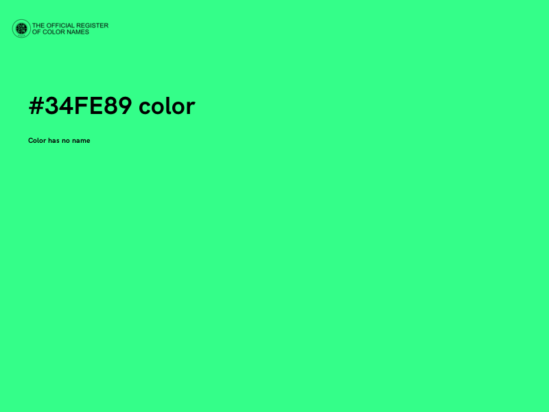 #34FE89 color image