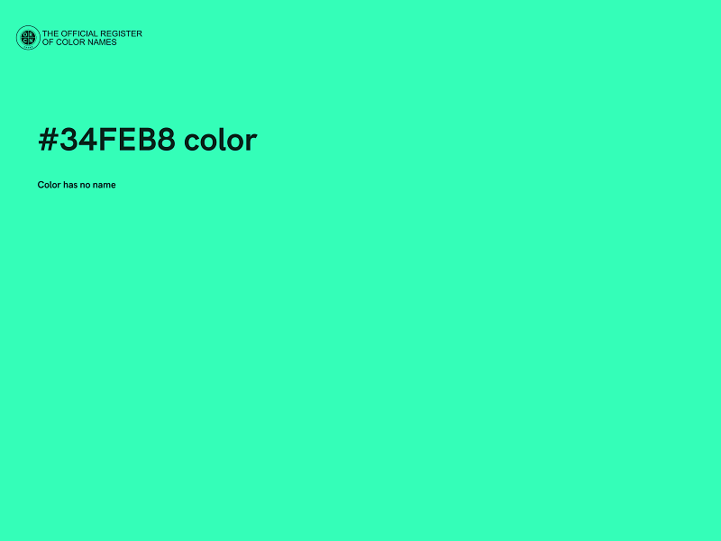 #34FEB8 color image