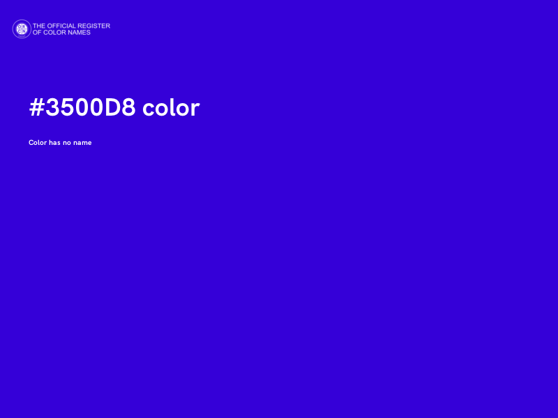 #3500D8 color image
