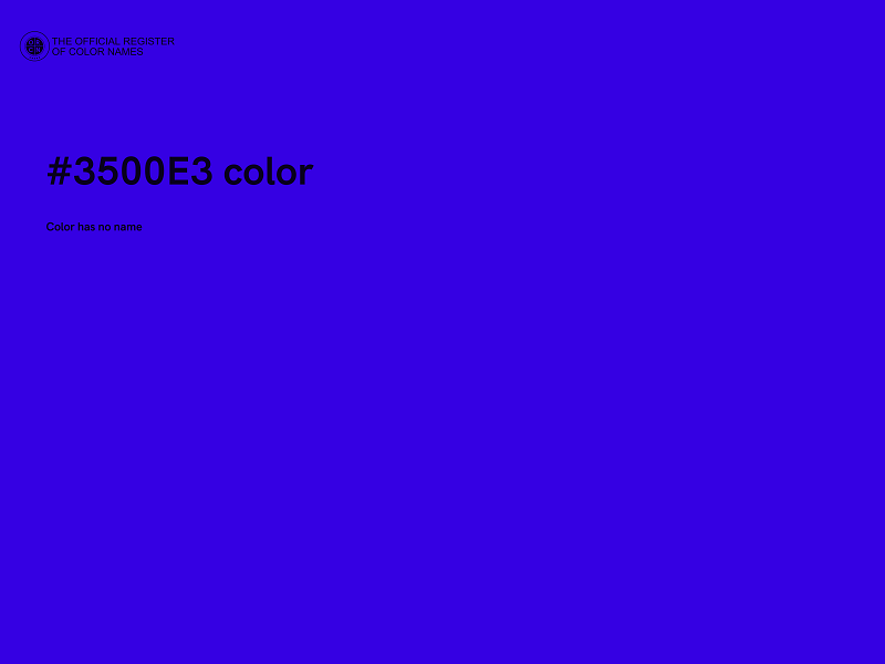 #3500E3 color image